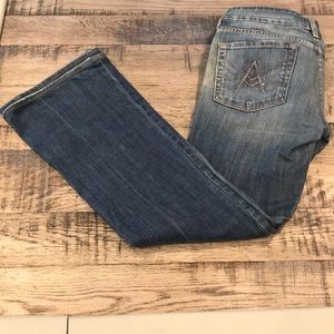 7 For All Mankind Crystal “A” Pocket Bootcut Jeans
